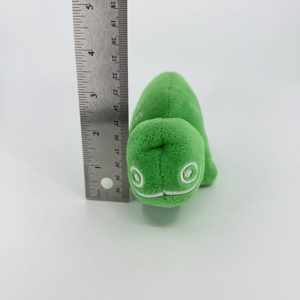 SUSE Linux Plush‎ Mascot – 7" Green Gecko Chameleon Lizard Stuffed Toy - Picture 7 of 9